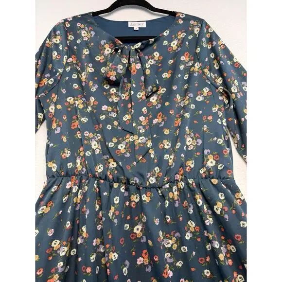 Sweet Salt Cottagecore Prairie Floral Midi Dress Boho Romantic Pockets Women 14 - Picture 3 of 16